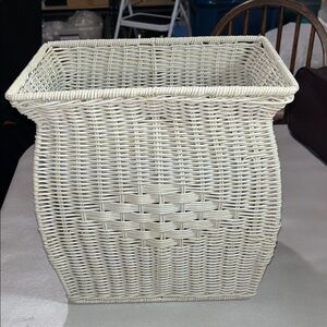 Source Unknown Cream Woven Basket